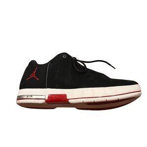 JORDAN TE 2 Nike Low Basketball Black Red White Shoes Men Size 8​​​​​